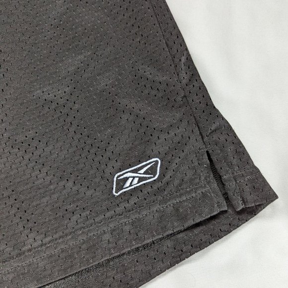 Black Mesh Reebok Basketball Shorts - Picture 4 of 5